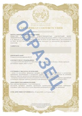 Образец Сертификат СТО 01.064.00220722.2-2020 Иваново Сертификат СТО 01.064.00220722.2-2020 
